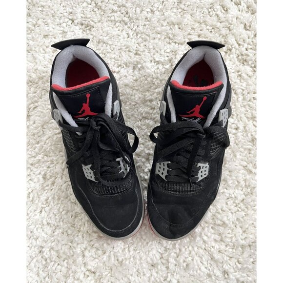 2019 Air Jordan 4 Retro OG 'Bred' 2019 Size 9 Excellent Condition - Picture 5 of 10
